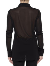 Saint Laurent Buttoned Long-sleeved Shirt - Women