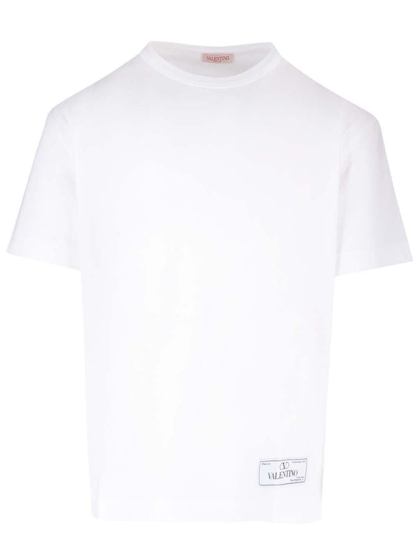 Valentino Logo Printed Crewneck T-shirt - Men