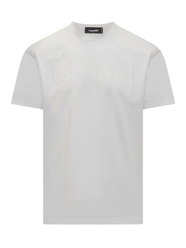 Dsquared2 T-shirt With Rhinestone Logo - Men