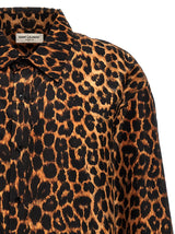 Saint Laurent Leopard Print Taffeta Shirt - Men