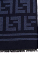 Fendi Monogram Scarf In Wool And Silk - Men