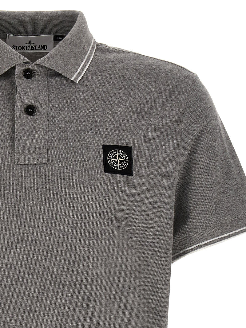 Stone Island Logo Patch Polo Shirt - Men - Piano Luigi