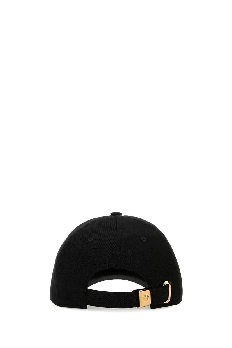 Versace Black Cotton Baseball Cap - Women