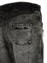 Balmain bleached Motor Denim Jeans - Men