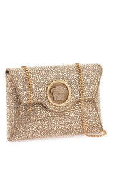 Versace La Medusa Envelope Clutch With Crystals - Women