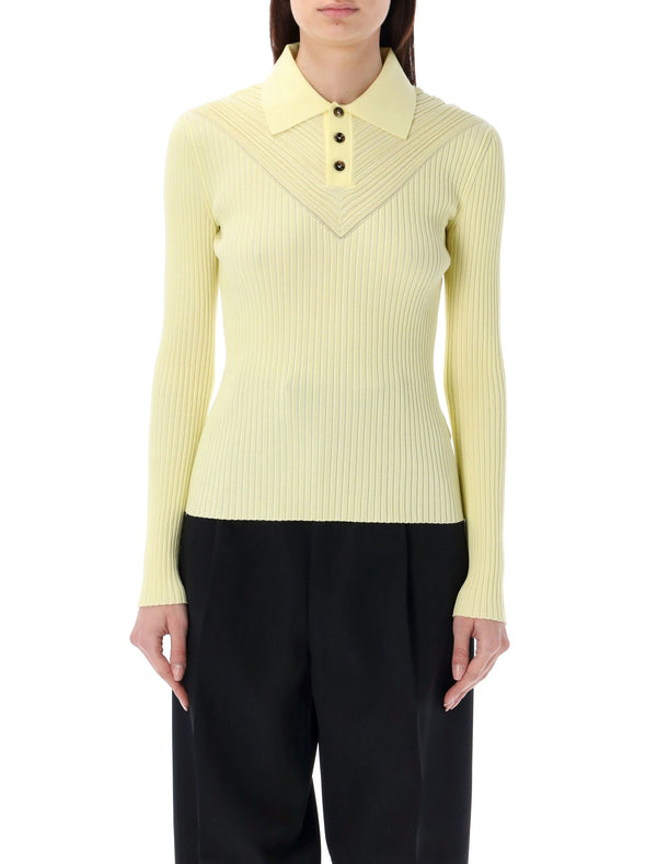 Bottega Veneta Moving Ribs Polo Shirt - Women