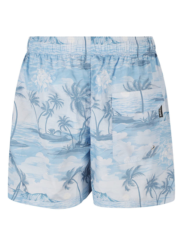 Palm Angels Monogram Swim Shorts - Men