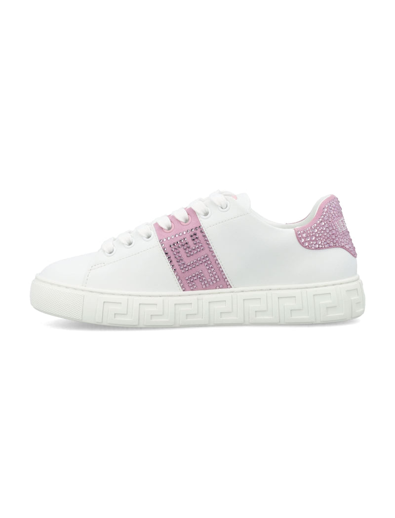 Versace Crystal Greca Sneakers - Women