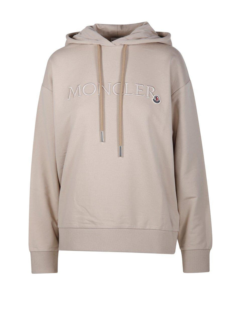 Moncler Logo Patch Drawstring Hoodie - Women