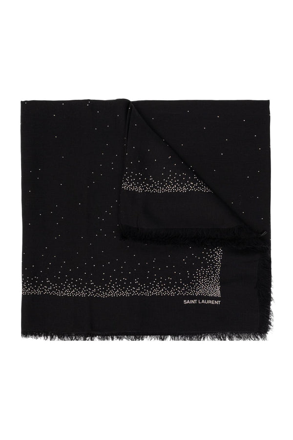 Saint Laurent Shawl With Logo - Women