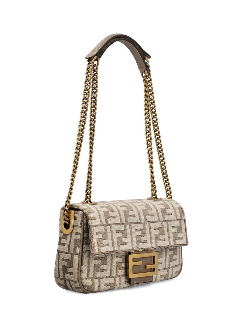 Fendi Ff Moftif Chain-linked Midi Shoulder Bag - Women