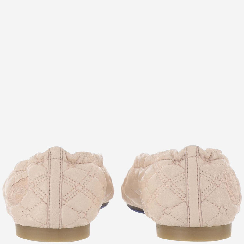 Burberry Quilted Leather Sadler Ballet Flats - Women