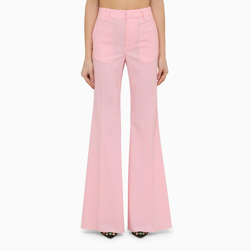 Dsquared2 Pink Wool-blend Palazzo Trousers - Women