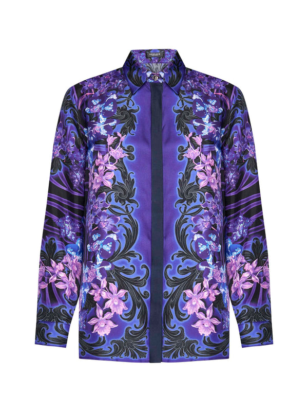 Versace Silk Printed Shirt - Women