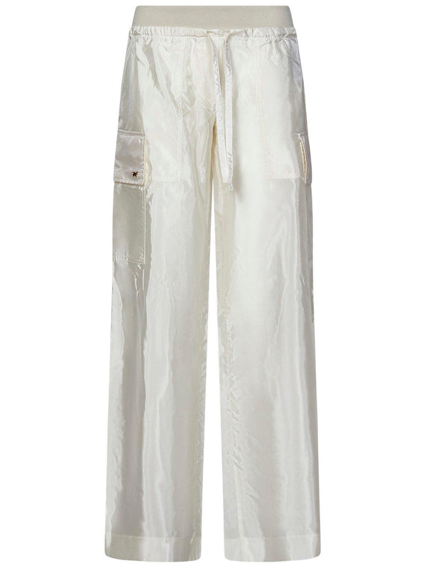 Palm Angels High-shine Satin Parachute Trousers - Women