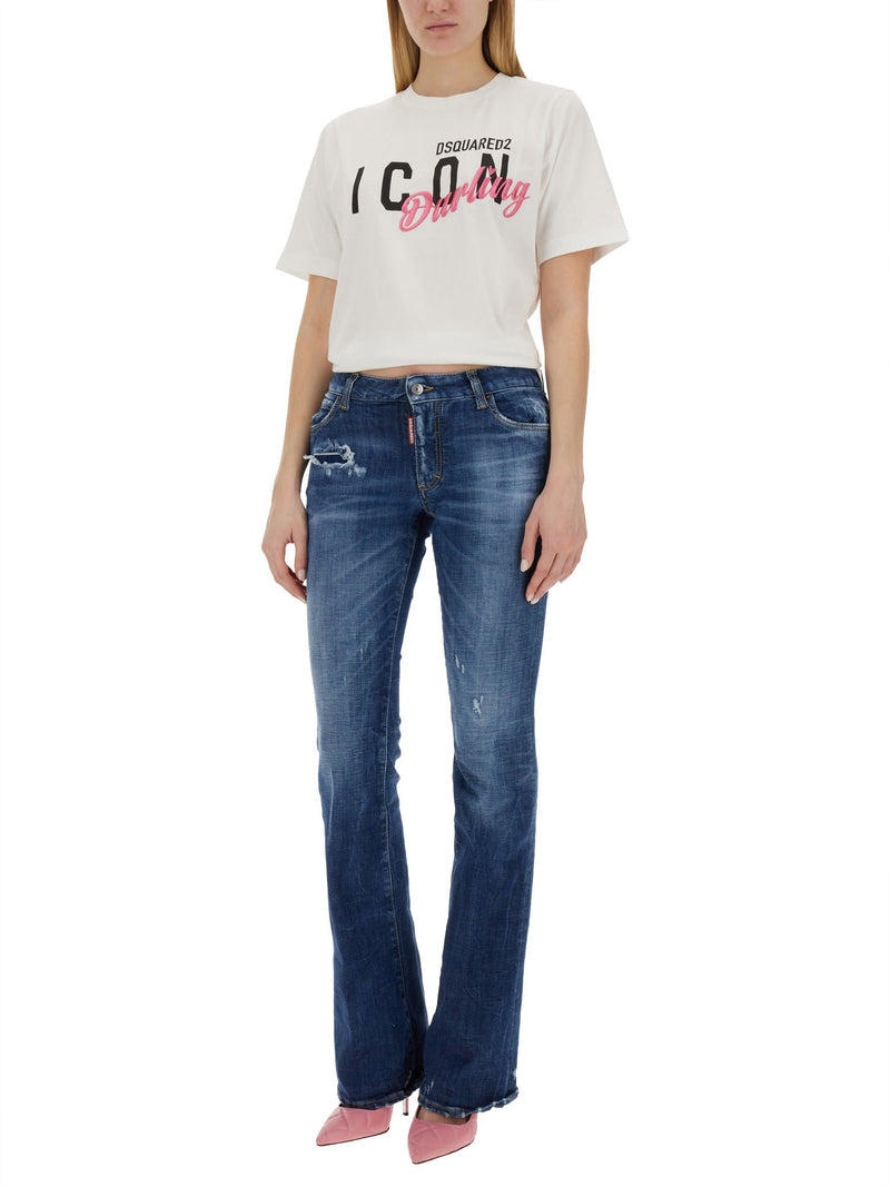 Dsquared2 T-shirt With Logo - Women