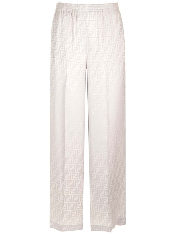 Fendi Silk Satin Trousers - Women