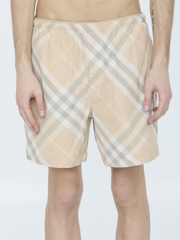 Burberry Check Swim Shorts - Men