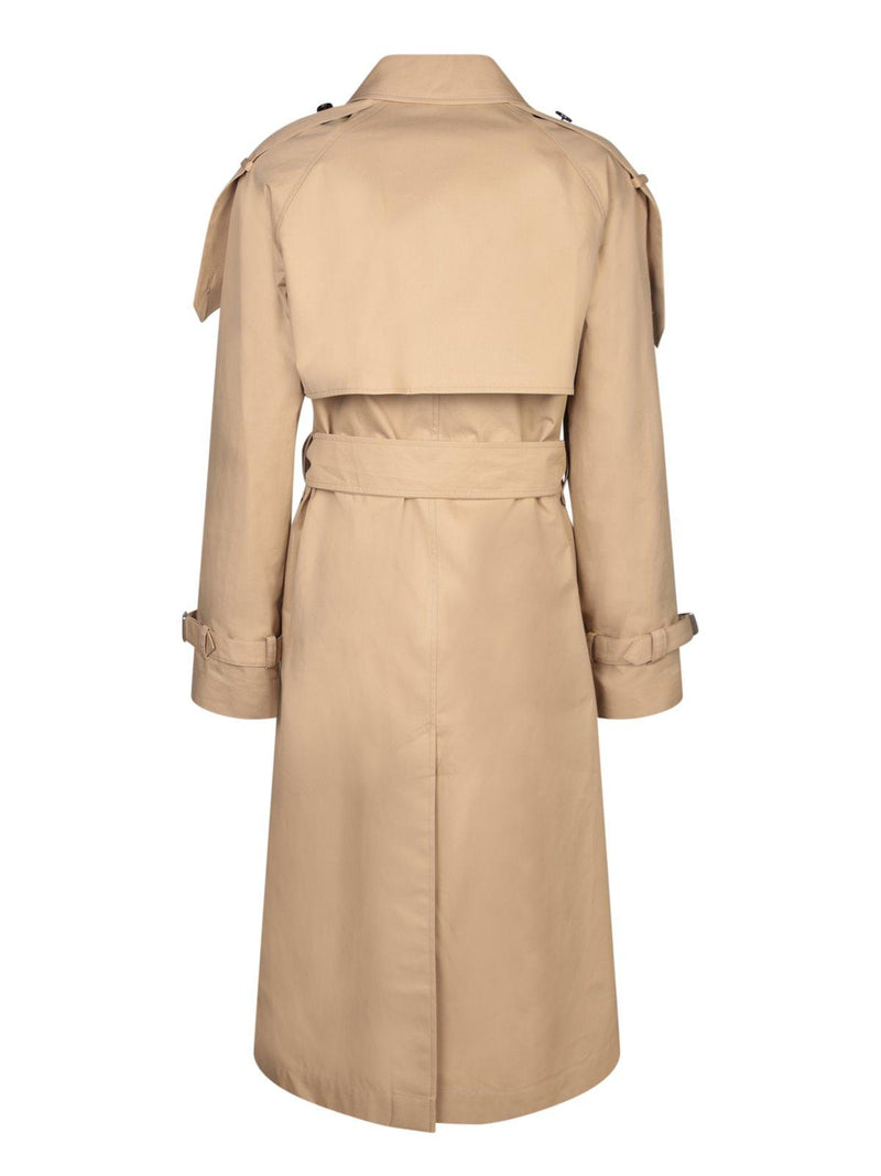 Burberry Gabardine Double-breasted Belted Trench Coat - Women