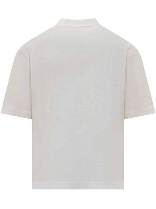 Off-White T-shirt With Logo - Men