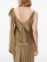 J.W. Anderson Light Brown Silk Top - Women