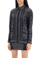 Versace Barocco Shirt In Crepe De Chine - Women