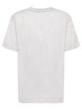 Moncler Logo Short Sleeves White T-shirt - Women