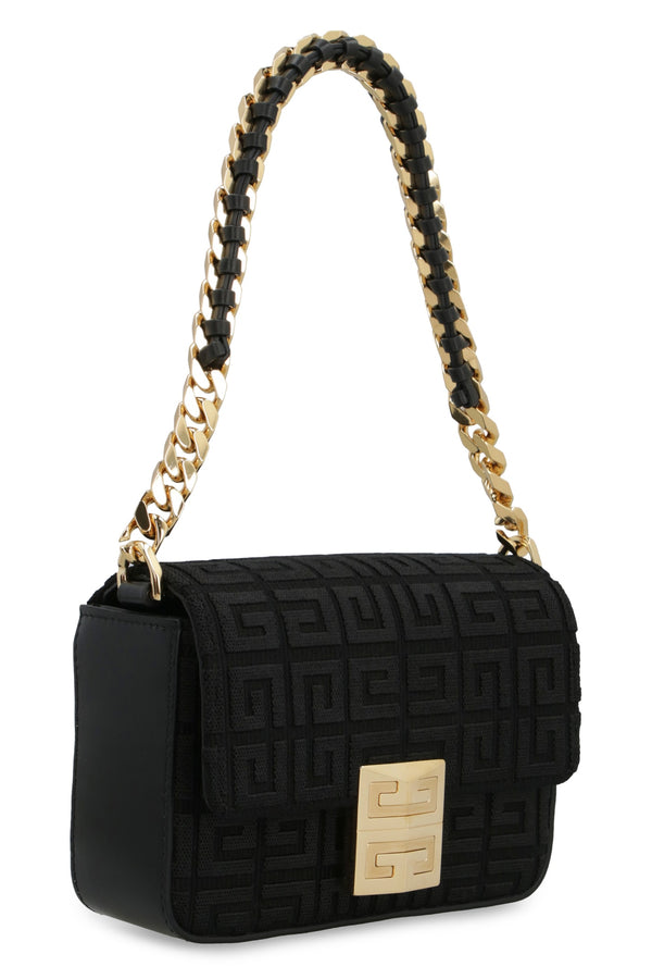 Givenchy Black Small Model 4g Bag With 4g Embroidery And Chain - Women