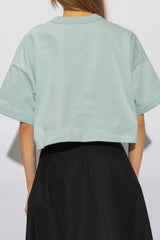 Bottega Veneta Pocket Detailed Cropped T-shirt - Women