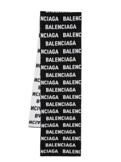 Balenciaga Logo Intarsia Scarf - Women