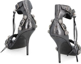 Balenciaga Cagole Leather Sandals - Women