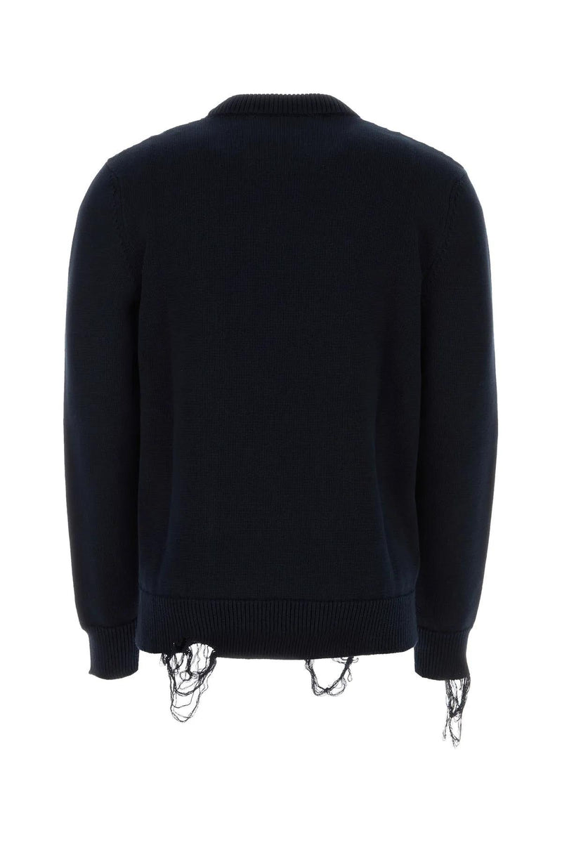 Givenchy Midnight Blue Jersey 4g Stars Sweater - Men