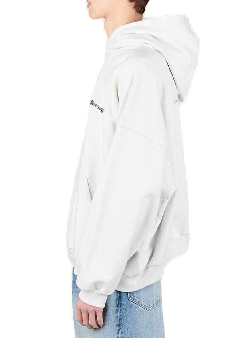 Balenciaga Logo Embroidered Hoodie - Women