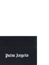 Palm Angels Black Calf Leather Card Holder - Men