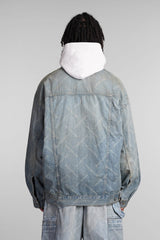 Balenciaga Denim Jackets In Blue Cotton - Men