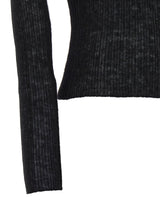 Saint Laurent Black Wool Blend Turtleneck Sweater - Women