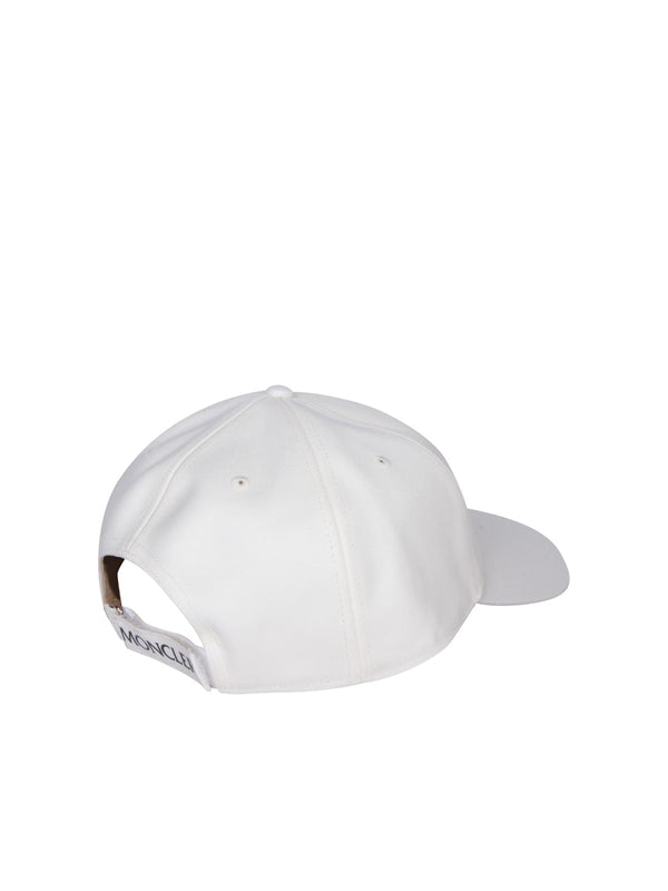 Moncler Logo Patch White Hat - Men