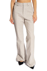 Fendi Allover Monogrammed Flared Trousers - Women