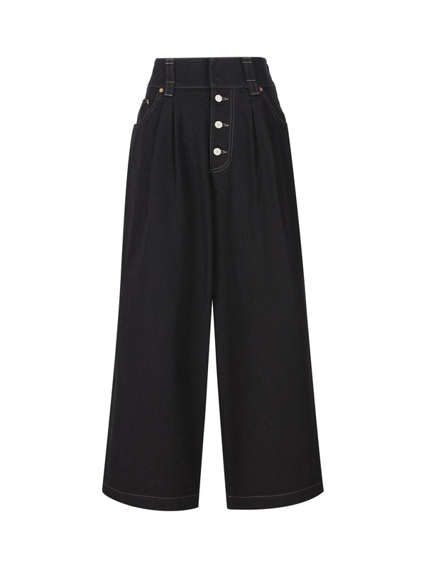 Gucci Oversized Denim Pants - Women