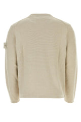 Stone Island Sand Cotton Blend Sweater - Men