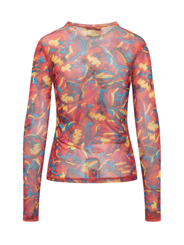 J.W. Anderson Abstract Pattern Print Long-sleeved T-shirt - Women