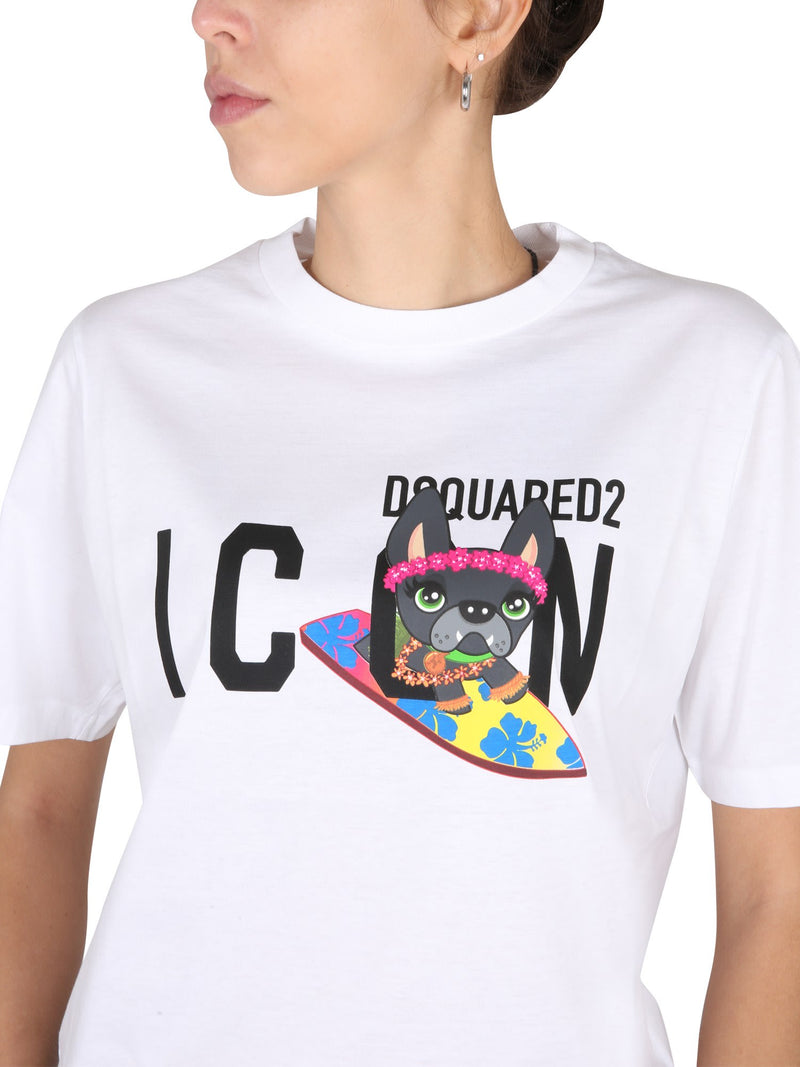 Dsquared2 T-shirt Icon Hildegard East - Women