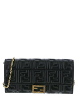 Fendi Baguette Continental Wallet With Chain - Women