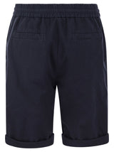 Brunello Cucinelli Bermuda Shorts In Garment-dyed Cotton Gabardine With Drawstring And Double Darts - Men