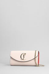 Christian Louboutin Loubi54 Wallet In Rose-pink Leather - Women