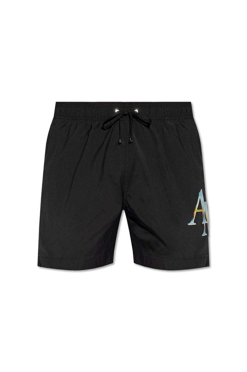 AMIRI Logo Printed Swim Shorts - Men