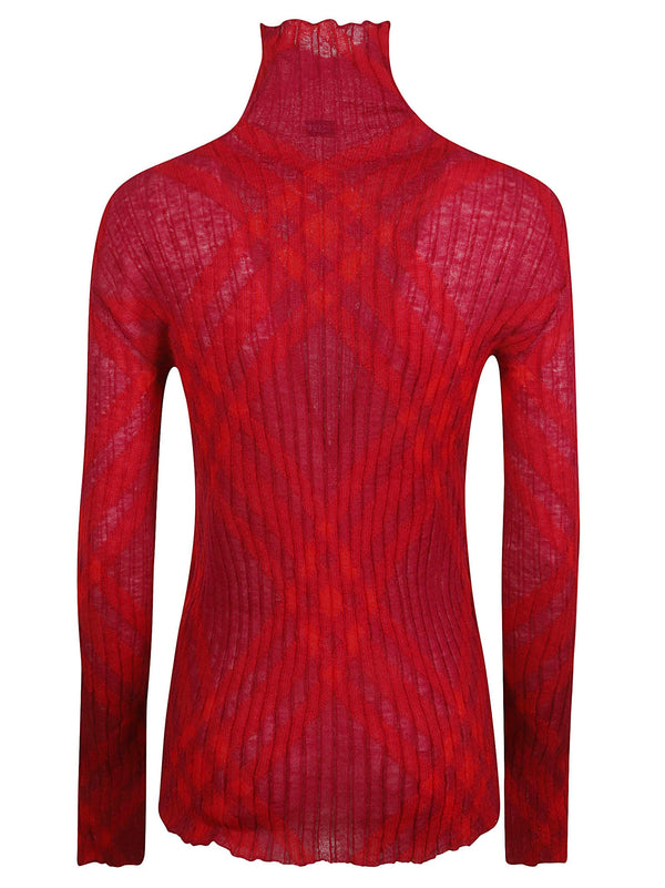 Burberry Ribbed Printed Jumper - Women