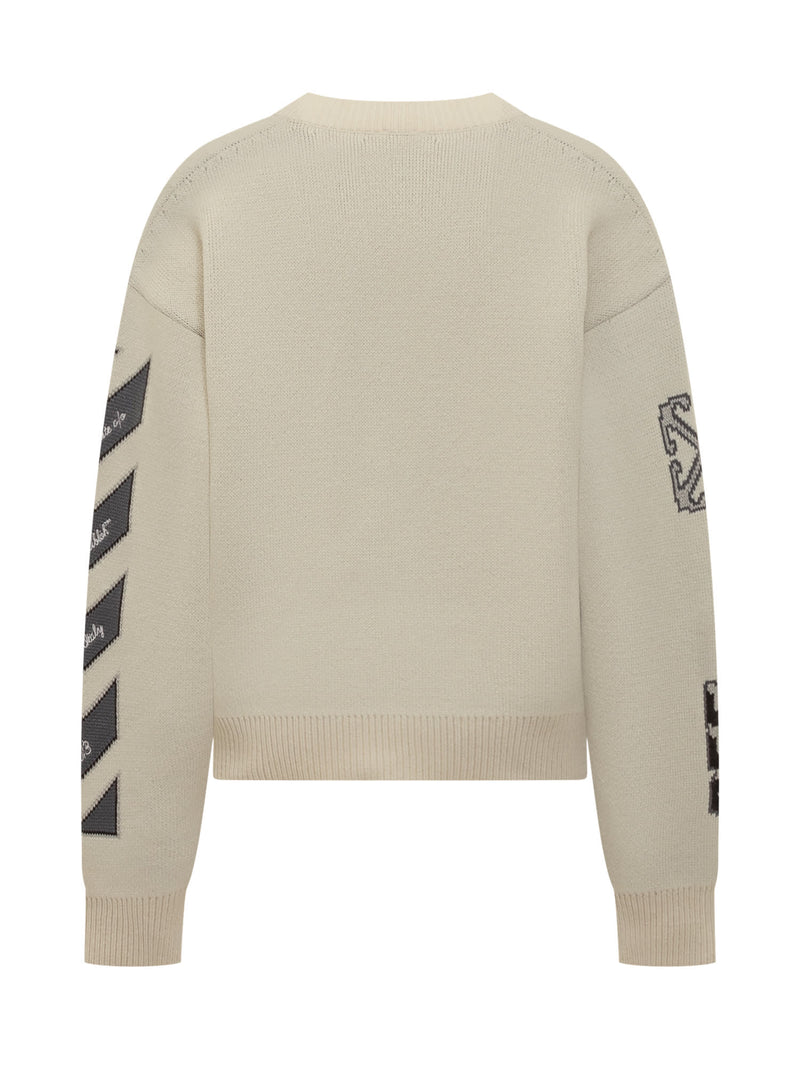 Off-White Arrow Logo Varsity Cardigan - Men