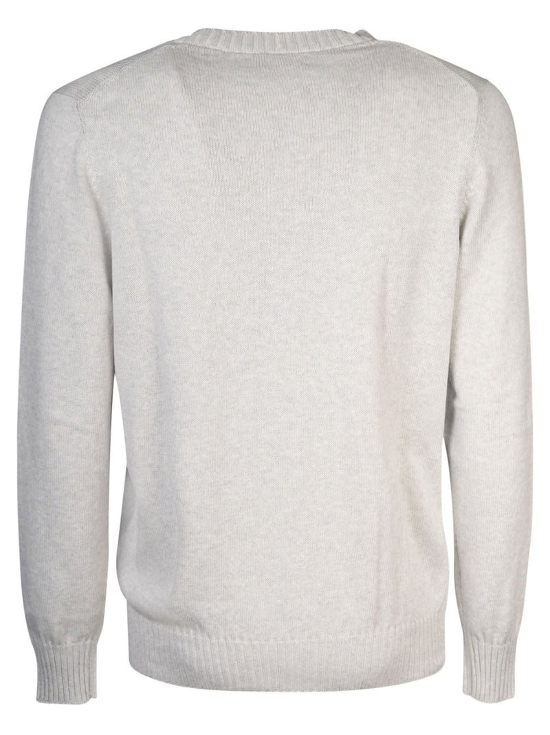 Brunello Cucinelli Rib Trim Knit Plain Sweatshirt - Men