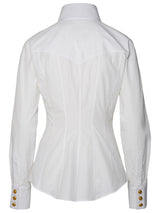 Balmain White Cotton Shirt - Women